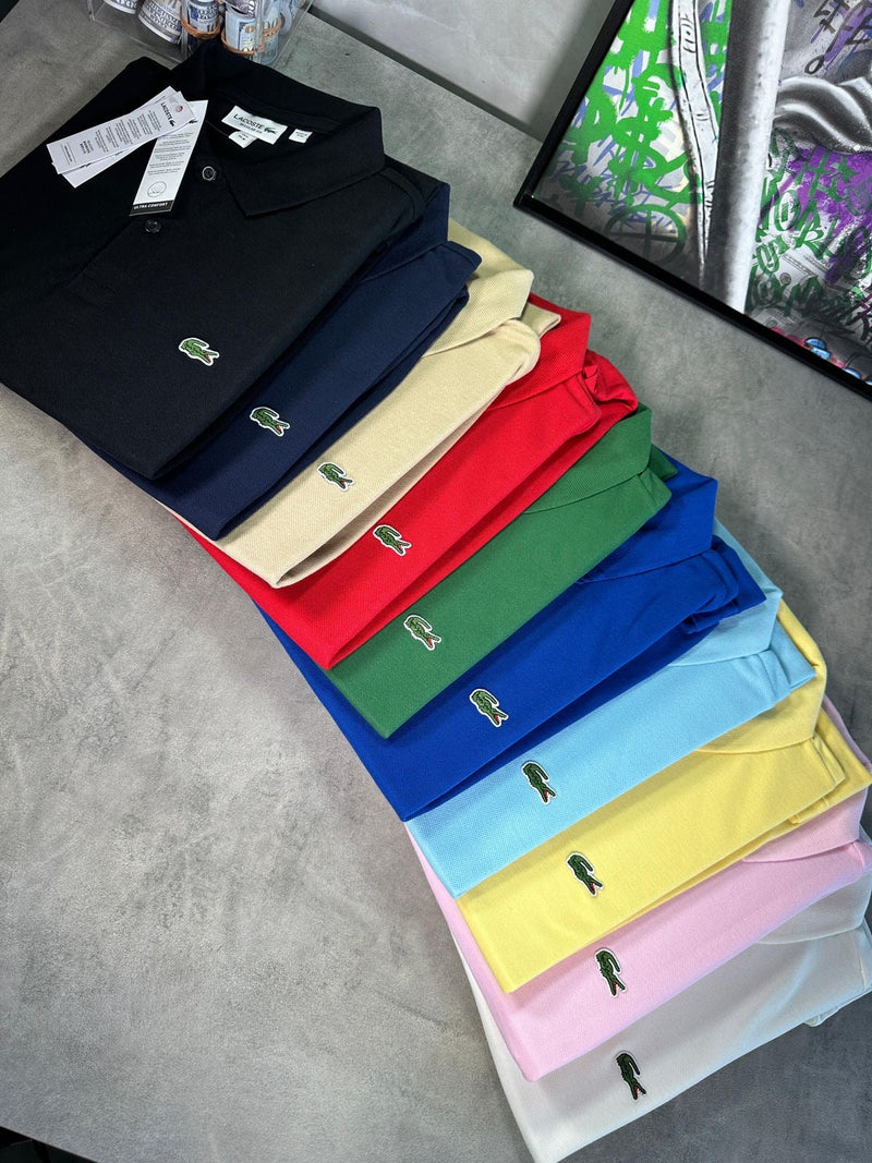 KIT 03 CAMISAS GOLA POLO LACOSTE PETIT PIQUET