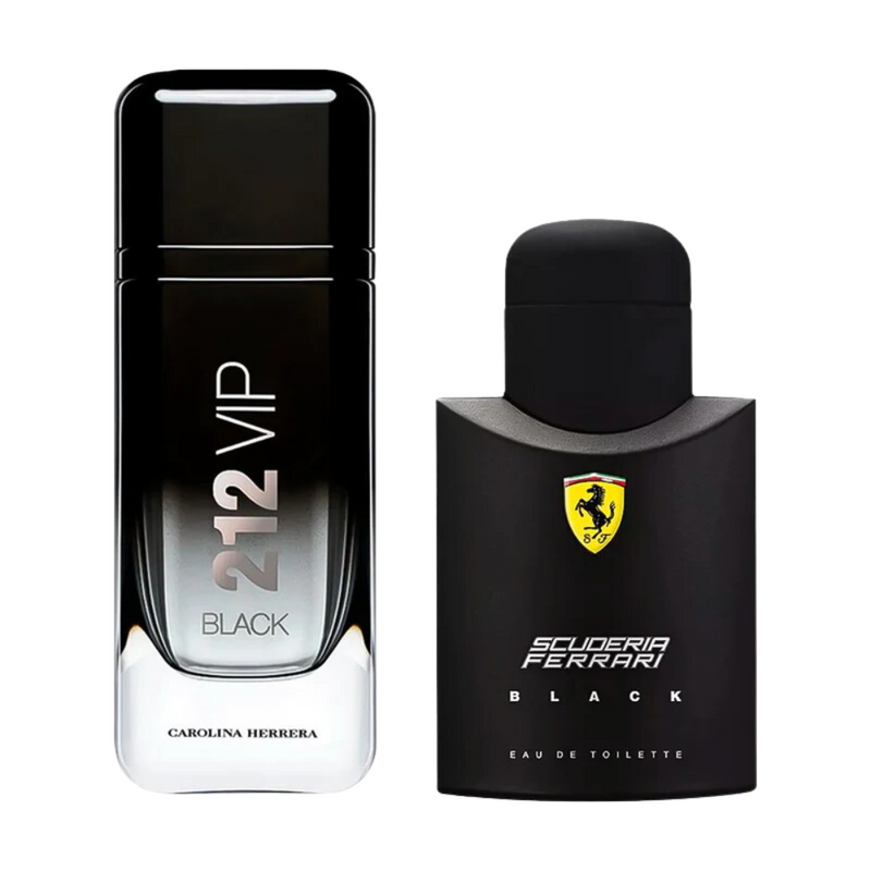 Combo de Perfumes 212 VIP Black e Ferrari Black - Loja Online