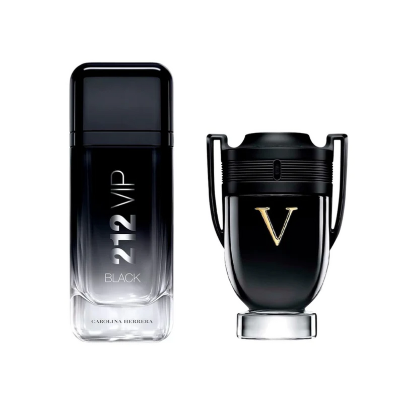 Combo de Perfumes Masculinos 212 VIP Black e Invictus Victory - Loja Online