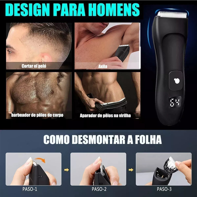 Aparador De Pelos Corporais Íntimos Para Homens