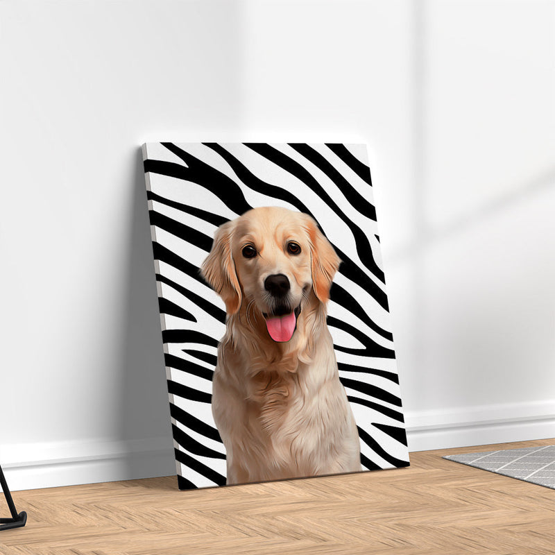 Quadro Zebra Personalizado com seu Pet