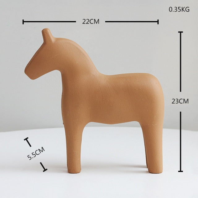 Escultura Minimalista Cavallo