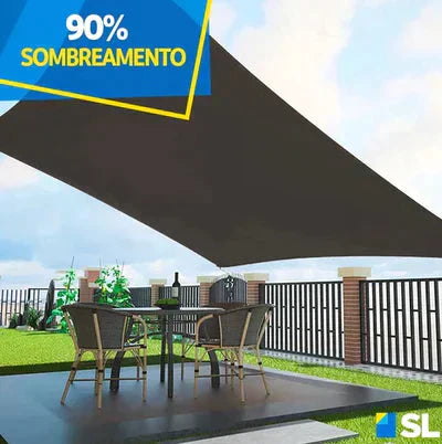 Toldo Portátil com Proteção UV - Flexível e Ultra Resistente Minha loja 2x2 Metros (Médio) Cinza 